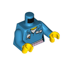 LEGO Mørk Azure Is Jo Minifig Torso (973 / 76382)