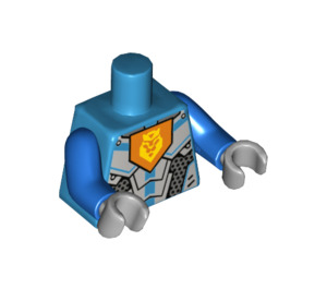 LEGO Mörk Azure Riddare med Rustning Minifigur Kropp (973 / 88585)