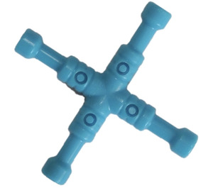 LEGO Azur foncé Lug Wrench, 4-Way