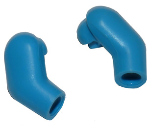 LEGO Dark Azure Minifigure Arms (Left and Right Pair)