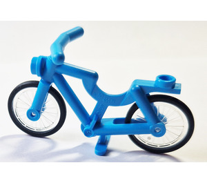 LEGO Dark Azure Minifigure Bicycle with Wheels and Tires