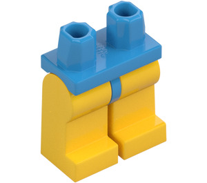 LEGO Mörk Azure Minifigur Höfter med Gul Ben (73200 / 88584)