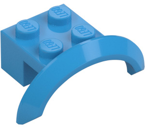 LEGO Dark Azure Mudguard Brick 2 x 4 x 1 with Wheel Arch (28579 / 98282)