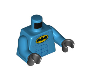 LEGO Mørk asurblå Nightwing med Vinger og Kappe Minifigur Overkropp (973 / 76382)