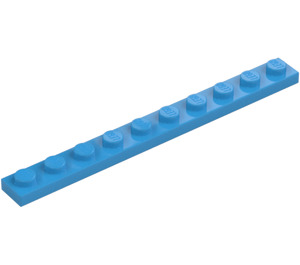 LEGO Mørk Azure Plade 1 x 10 (4477)