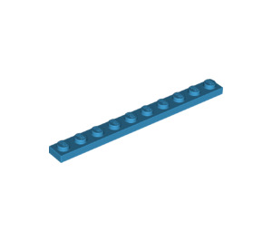 LEGO Dark Azure Platte 1 x 10 (4477)