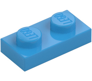 LEGO Donker azuurblauw Plaat 1 x 2 (3023 / 28653)