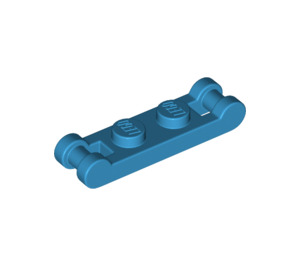 LEGO Dark Azure Plate 1 x 2 with Two End Bar Handles (18649)