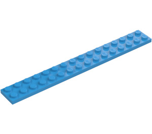 LEGO Dark Azure Platte 2 x 16 (4282)