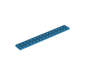 LEGO Dark Azure Plate 2 x 16 (4282)