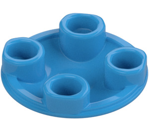 LEGO Azur Foncé assiette 2 x 2 Rond avec Arrondi Bas (2654 / 28558)