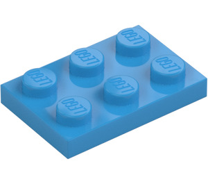 LEGO Donker azuurblauw Plaat 2 x 3 (3021)