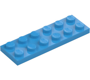 LEGO Azur Foncé assiette 2 x 6 (3795)