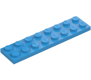 LEGO Dark Azure Platte 2 x 8 (3034)