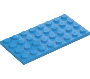 LEGO Dark Azure Plate 4 x 8 (3035)