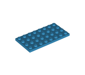 LEGO Dark Azure Plate 4 x 8 (3035)