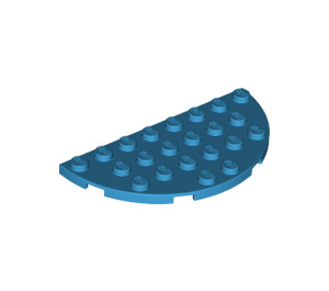 LEGO Donker Azuurblauw Plaat 4 x 8 Ronde Halve Cirkel (22888)