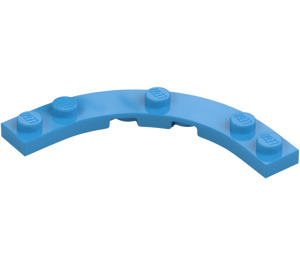 LEGO Donker azuurblauw Plaat 5 x 5 Rond Hoek (80015)