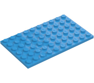 LEGO Dark Azure Plate 6 x 10 (3033)