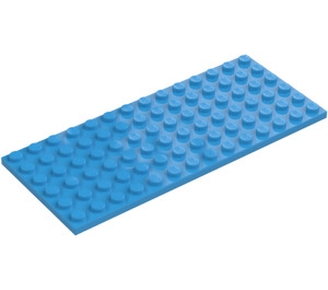 LEGO Dark Azure Plate 6 x 14 (3456)