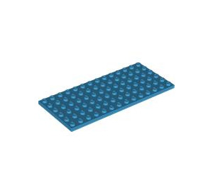 LEGO Dark Azure Plate 6 x 14 (3456)