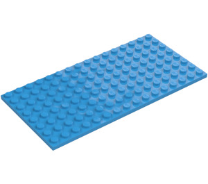 LEGO Dark Azure Plate 8 x 16 (92438)