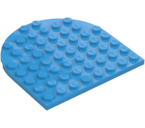 LEGO Dark Azure Plate 8 x 8 Round Half Circle (41948)