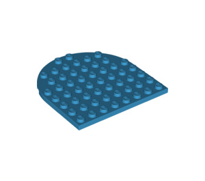 LEGO Dark Azure Plate 8 x 8 Round Half Circle (41948)
