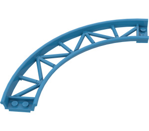 LEGO Dark Azure Rail 13 x 13 Curved with Edges (25061)