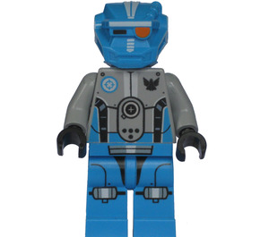 LEGO Dark Azure Robot Sidekick minifiguur