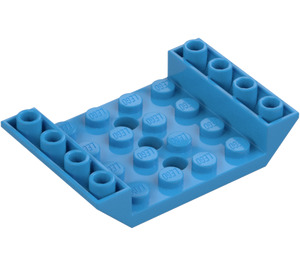 LEGO Dark Azure Slope 4 x 6 (45°) Double Inverted with Open Center with 3 Holes (60219)