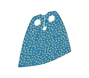 LEGO Donker azuurblauw Standaard Cape met Speckled Dots met regelmatige gesteven textuur (20458 / 50231)