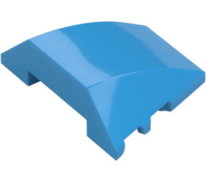 LEGO Dark Azure Wedge Curved 3 x 4 Triple (64225)