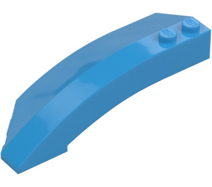 LEGO Dark Azure Wedge Curved 3 x 8 x 2 Right (41749 / 42019)