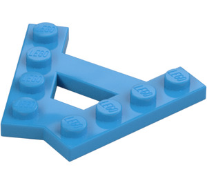 LEGO Mörk Azure Kil Platta 1 x 4 A-Karm (45°) (15706)