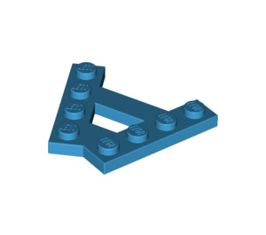 LEGO Dark Azure Wedge Plate 1 x 4 A-Frame (45°) (15706)