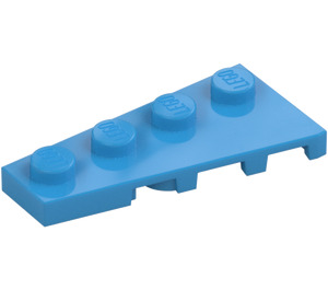 LEGO Dark Azure Keil Platte 2 x 4 Flügel Links (41770)