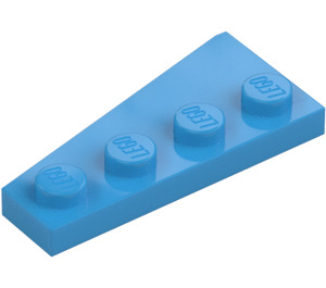 LEGO Azzurro scuro Cuneo Piastra 2 x 4 Ala Destra (41769)