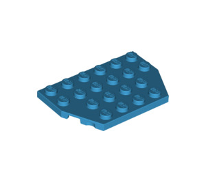 LEGO Dark Azure Wedge Plate 4 x 6 without Corners (32059 / 88165)