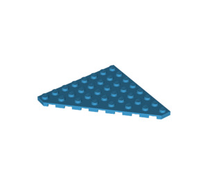 LEGO Dark Azure Wedge Plate 8 x 8 Corner (30504)