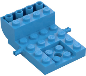 LEGO Tumma asuurinsininen Pyörä Bearing 4 x 6 x 1.33 (24055 / 65348)