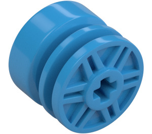 LEGO Dark Azure Wheel Rim Ø18 x 14 with Axle Hole (55982)