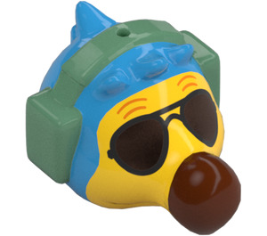 LEGO Dark Azure Wilbur Head