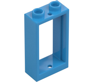 LEGO Dark Azure Window Frame 1 x 2 x 3 without Sill (3662 / 60593)