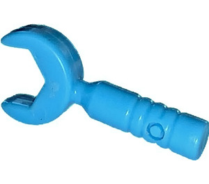 LEGO Donker azuurblauw Wrench met Open Einde Handvat met 3 ribbels