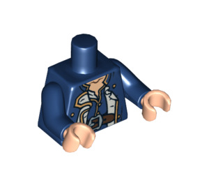 LEGO Azul oscuro Admiral Norrington Torso (973 / 76382)