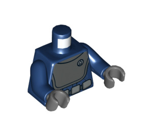 LEGO Dark Blue Admiral Raddus Minifig Torso (973 / 76382)