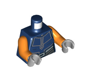 LEGO Donkerblauw Ahsoka Tano Minifig Torso (973 / 76382)