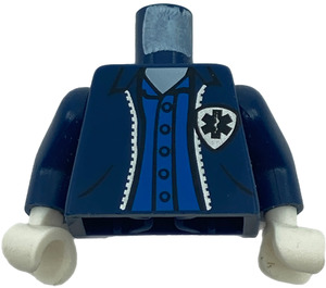 LEGO Dark Blue Ambulance Driver with EMS Star of Life Emblem Torso (973)