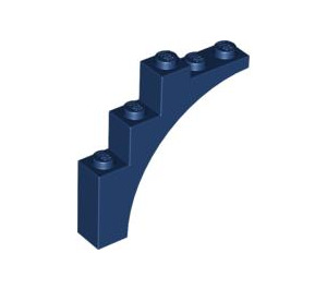 LEGO Blu scuro Arco 1 x 5 x 4 Arco normale, parte inferiore non rinforzata (2339 / 14395)